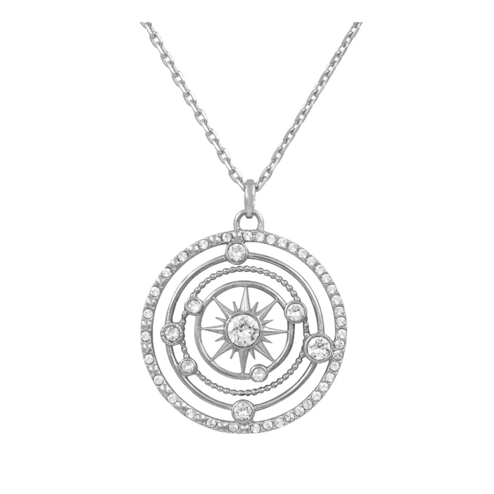 Solar System Necklace With 48 White Austrian crystals- Universal Power-NWT
